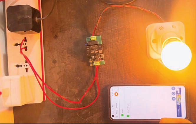 IoT RELAY TO CONTROL APPLIANCES Through The Internet Using Smartphone